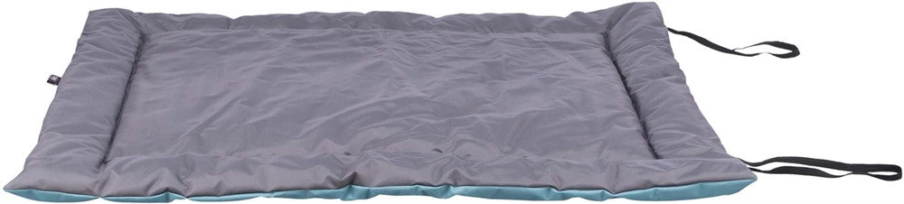 Samoa Classic resefilt m kylfack, 120 × 80 cm, isblå/grå