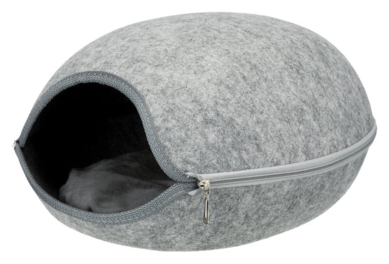 Luna igloo, filt, 40 × h24 × 46 cm, ljusgrå