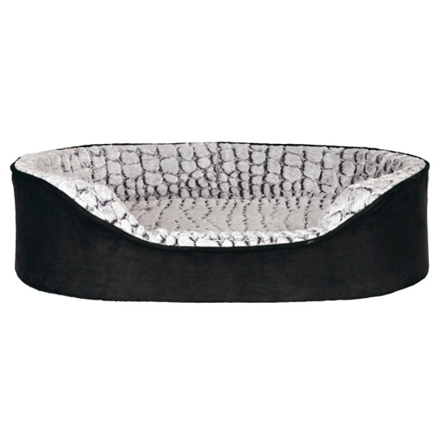 Trixie Lino vital bädd – 60 × 45 cm, svart/grå