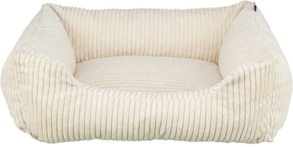 Jonna Vital bädd, plysch, rektangulär, 100 × 70 cm, cream