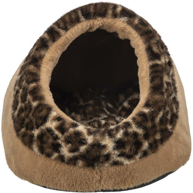 Trixie Leo igloo – 35 × 26 × 41 cm, ljusbrun/brun