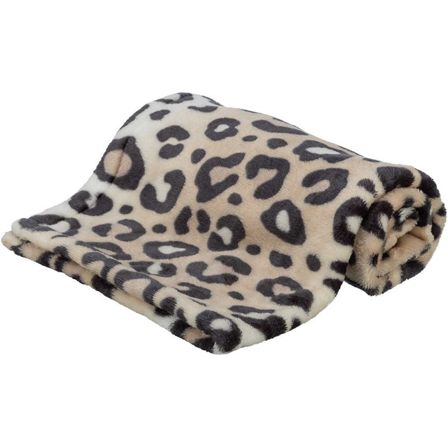 Trixie Leo filt, mjuk plysch – 100 × 70 cm, cream