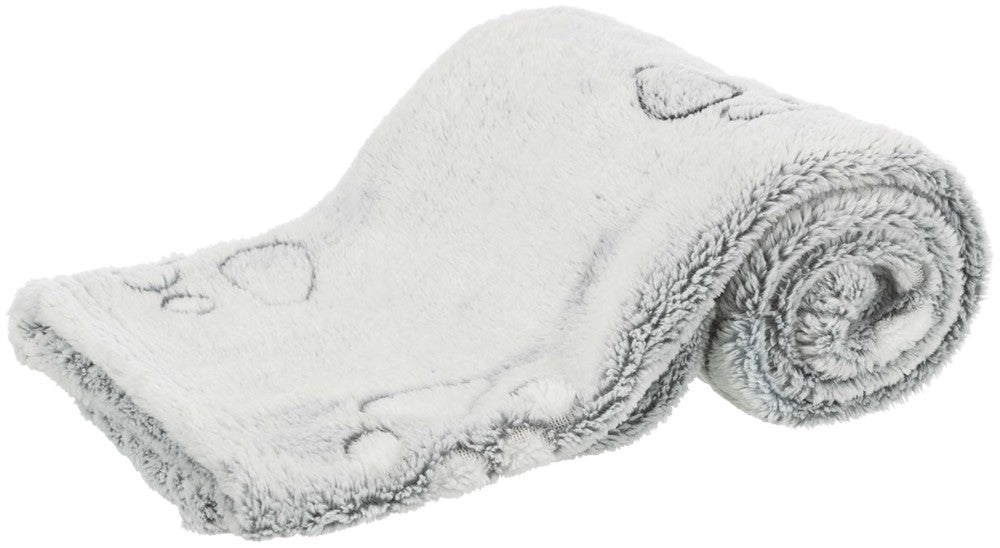 Nando filt, soft fleece, 150 × 100 cm, ljusgrå