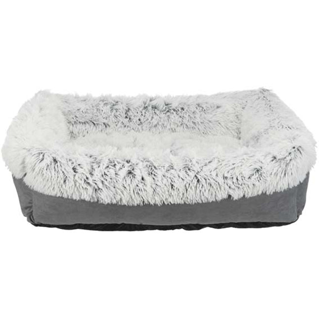 Trixie Harvey bädd, rektangulär – 80 × 65 cm, grå/vit-svart