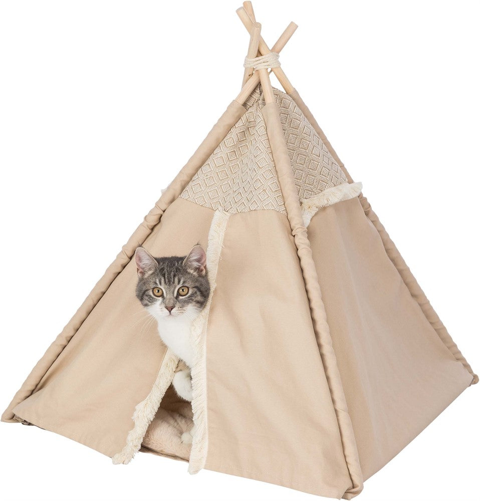 Boho tipi tält, 55 × 65 × 55 cm, beige