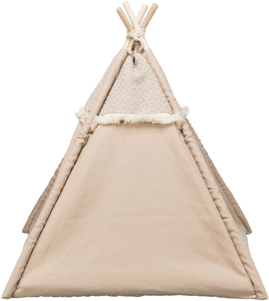 Boho tipi tält, 55 × 65 × 55 cm, beige