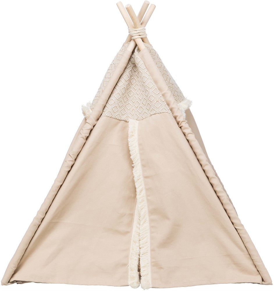 Boho tipi tält, 55 × 65 × 55 cm, beige