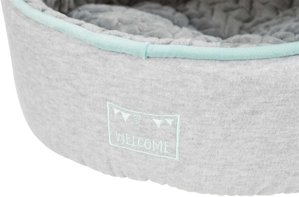 Junior Igloo, ø 40 × 27 cm, ljusgrå/mintgrön