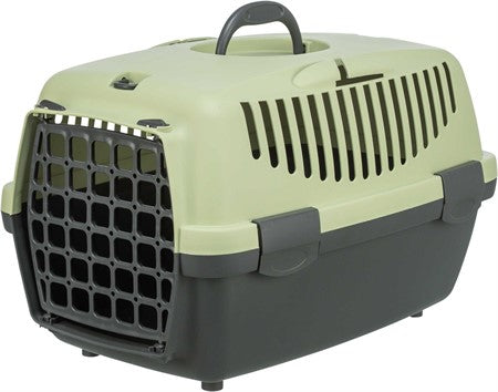 Transportbur Capri 1, XS: 32 × 31 × 48 cm, mörkgrå/pastellgrön
