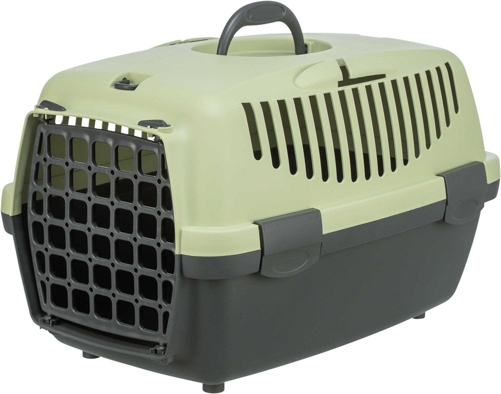 Transportbur Capri 1, XS: 32 × 31 × 48 cm, mörkgrå/pastellgrön
