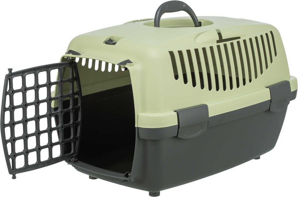 Transportbur Capri 1, XS: 32 × 31 × 48 cm, mörkgrå/pastellgrön
