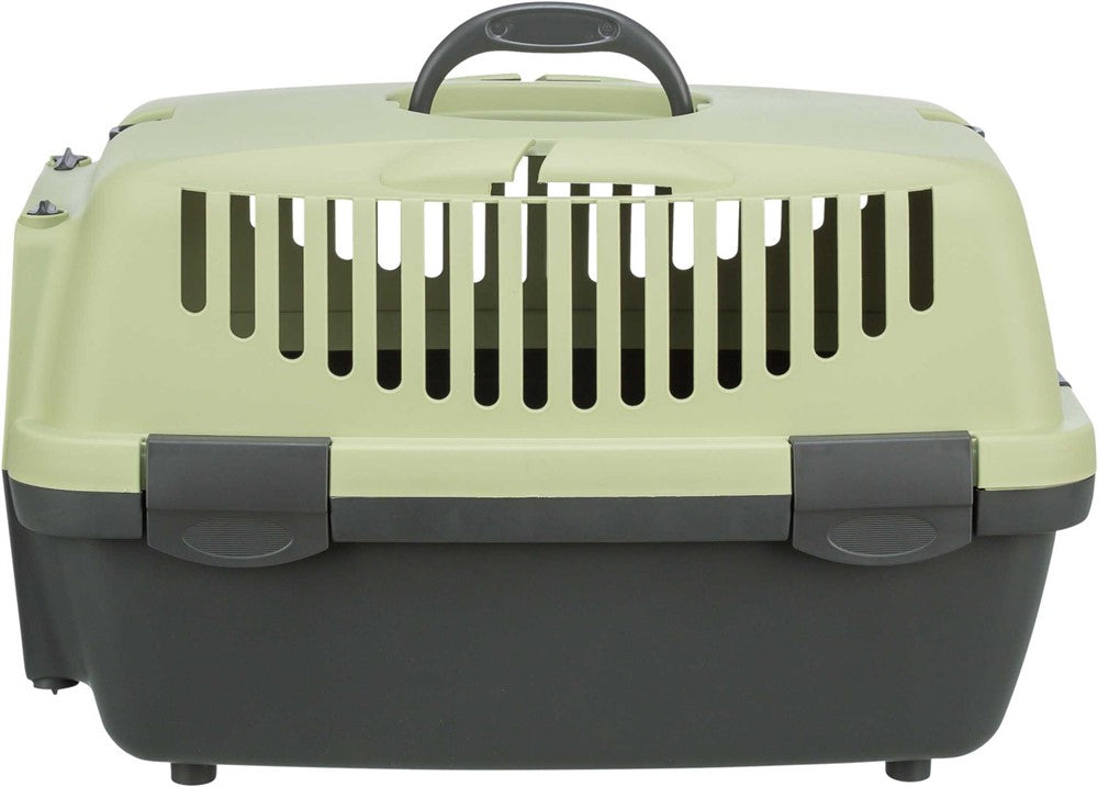 Transportbur Capri 1, XS: 32 × 31 × 48 cm, mörkgrå/pastellgrön