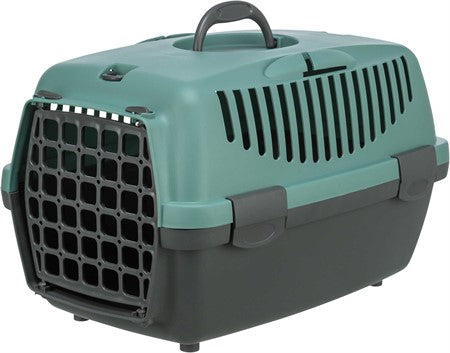 Transportbur Capri 1, XS: 32 × 31 × 48 cm, mörkgrå/petrol
