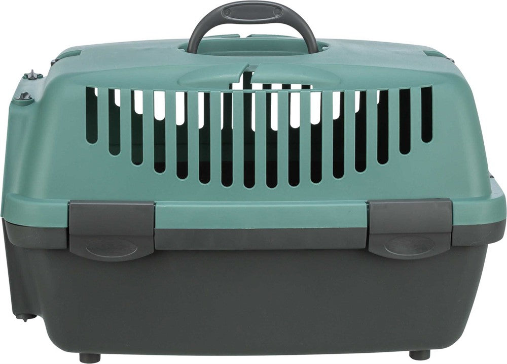 Transportbur Capri 1, XS: 32 × 31 × 48 cm, mörkgrå/petrol