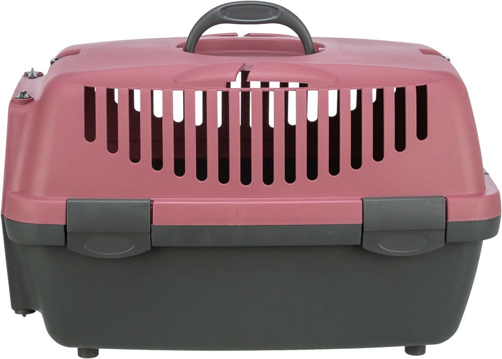 Transportbur Capri 1, XS: 32 × 31 × 48 cm, mörkgrå/antikrosa