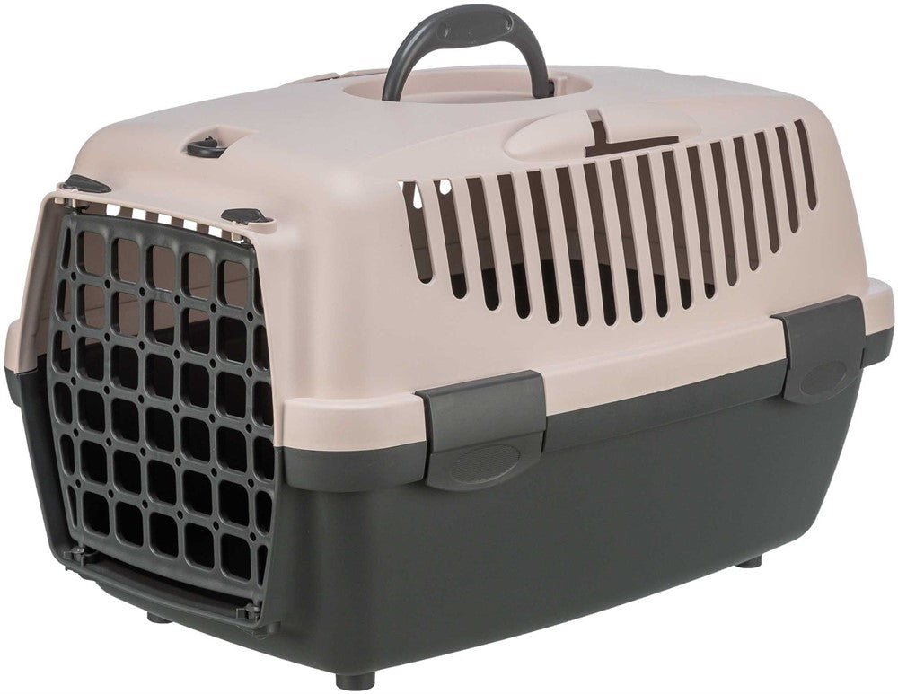 Transportbur Capri 1, XS: 32 × 31 × 48 cm, mörkgrå/blush