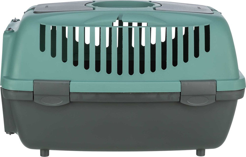 Transportbur Capri 2, XS-S: 37 × 34 × 55 cm, mörkgrå/petrol