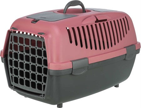 Transportbur Capri 2, XS-S: 37 × 34 × 55 cm, mörkgrå/antikrosa