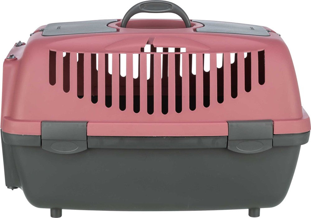 Transportbur Capri 2, XS-S: 37 × 34 × 55 cm, mörkgrå/antikrosa