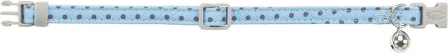 Trixie Katthalsband med prickar – 20–30 cm, 10 mm, Blå