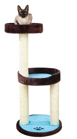 Klöspelare Lugo, 103 cm, brun/akvamarin