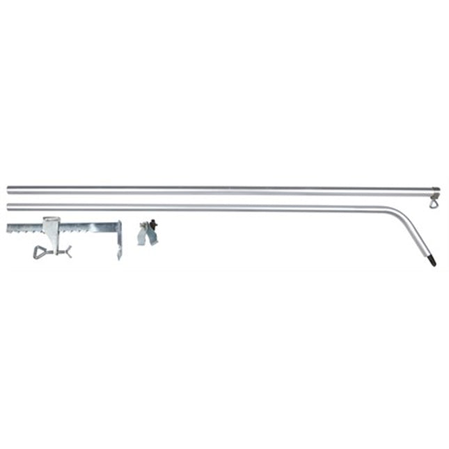 Cat Protect Teleskopstolpe böjd, m väggklämma. 1-2 m, aluminium