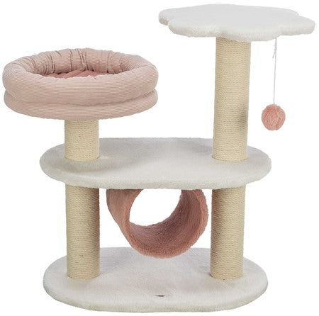 Klöspelare Isabella, 70 cm, vit/antikt rosa