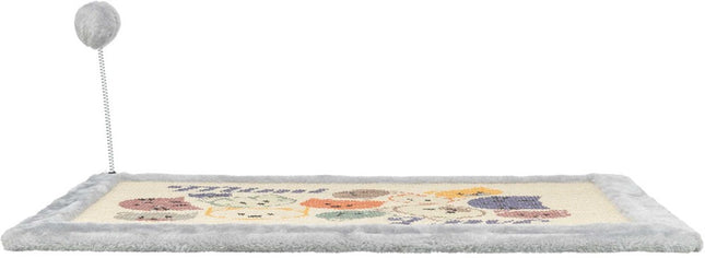 Trixie Klösmatta Mimi med leksak – 70 × 45 cm, Grå