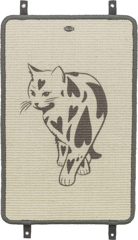 Klösmatta, med tryck, 55 × 35 cm, taupe