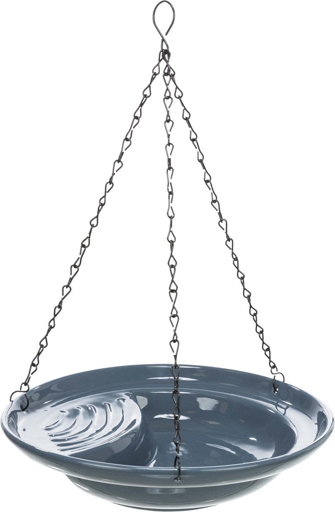 Fågelbad, hängande, keramik, 550 ml/ø 26 cm