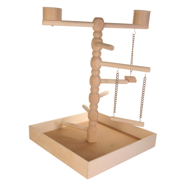 Trixie Lekpark för fågel i trä – 41 × 55 × 41 cm