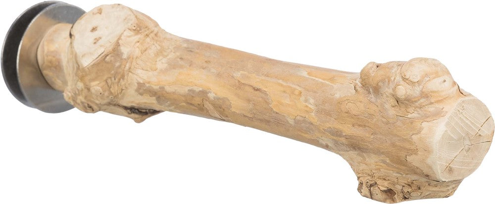 Fågelpinne skruvfixerad, kaffeträ, 20 cm/ø 20-30 mm