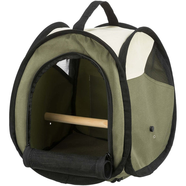Trixie Transportbur för fågel i nylon med sittpinne – 27 × 27 × 32 cm