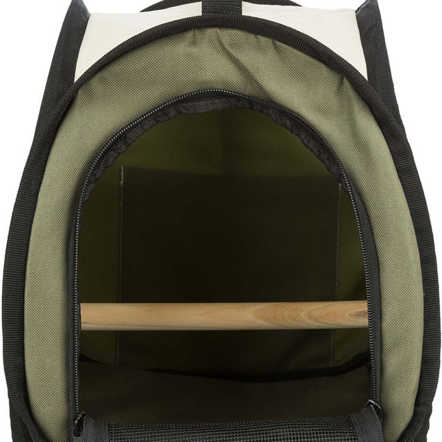 Trixie Transportbur för fågel i nylon med sittpinne – 27 × 27 × 32 cm