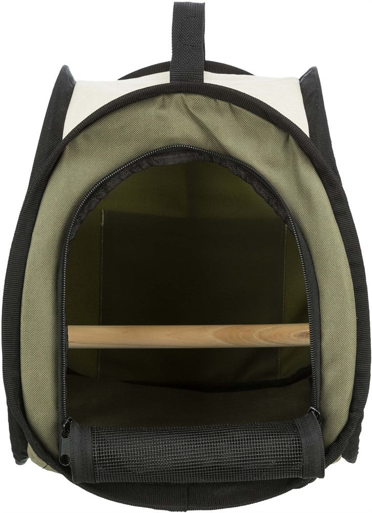 Transportbur fågel nylon m sittpinne 27x27x32 cm