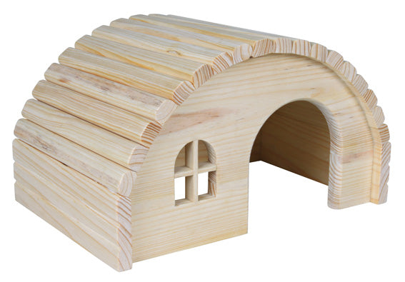 Trixie Trähus – 29 × 17 × 20 cm – huset från motsatt sida