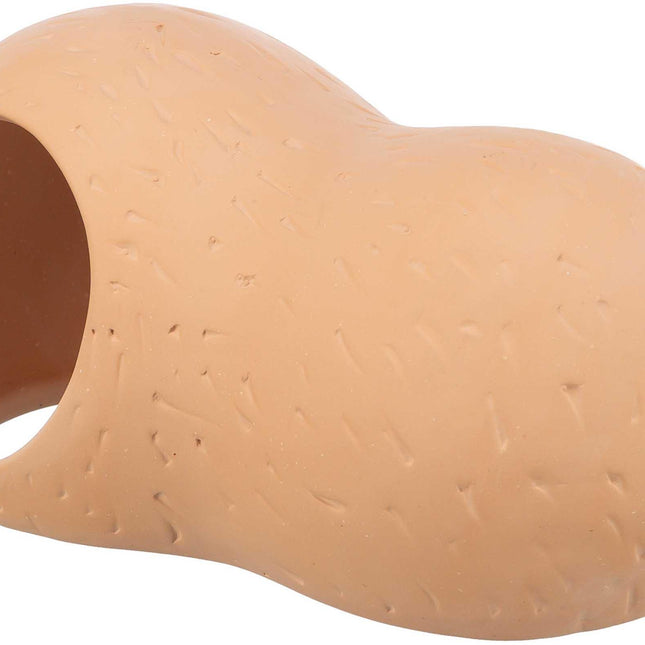 Trixie Keramikhus, hamster – 21 × 10 × 11 cm, terrakotta – sidoöppning