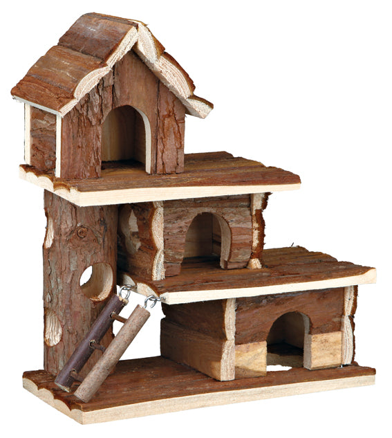 Trixie NL Gnagarhus Tammo i tre våningar – 25 × 30 × 12 cm – husets tre våningar