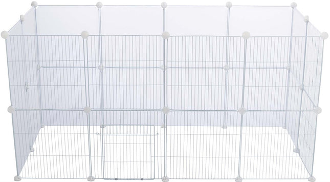 Trixie 4 sektioner för innehage, plast – 35 × 35 cm, vit
