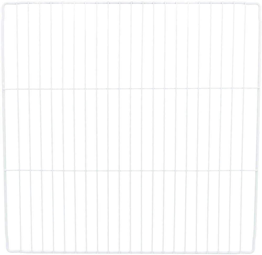 4 sektioner för innehage, metall, 35 × 35 cm, vit