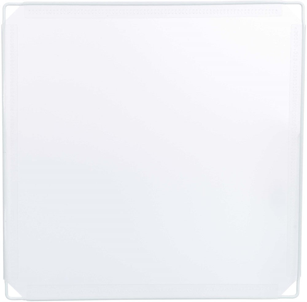 4 sektioner för innehage, plast, 35 × 35 cm, vit