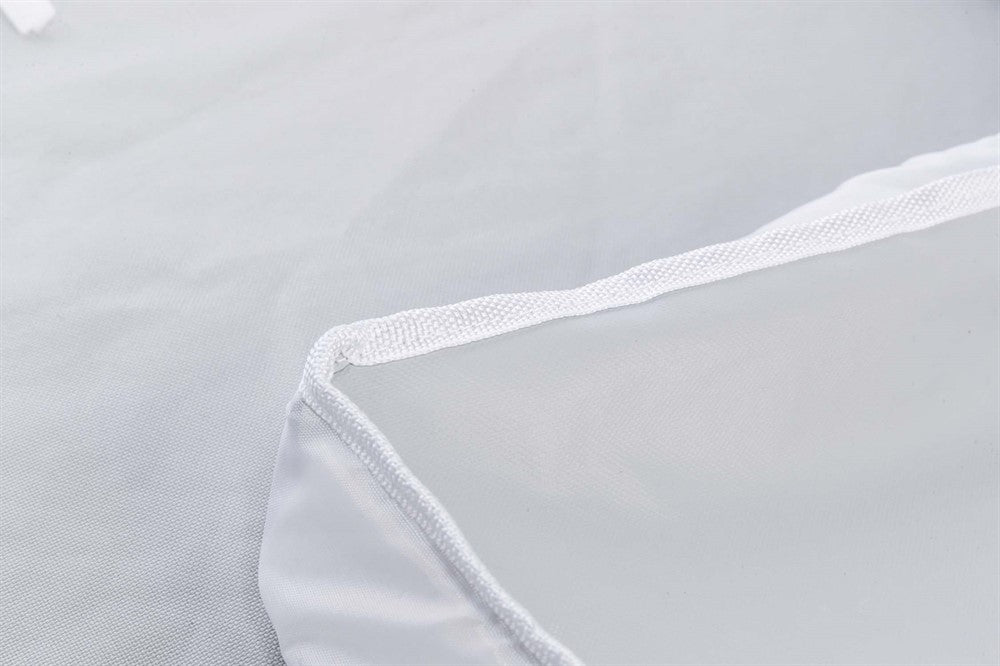 Golv för innehage, polyester, 140 × 70 cm, grå/vit