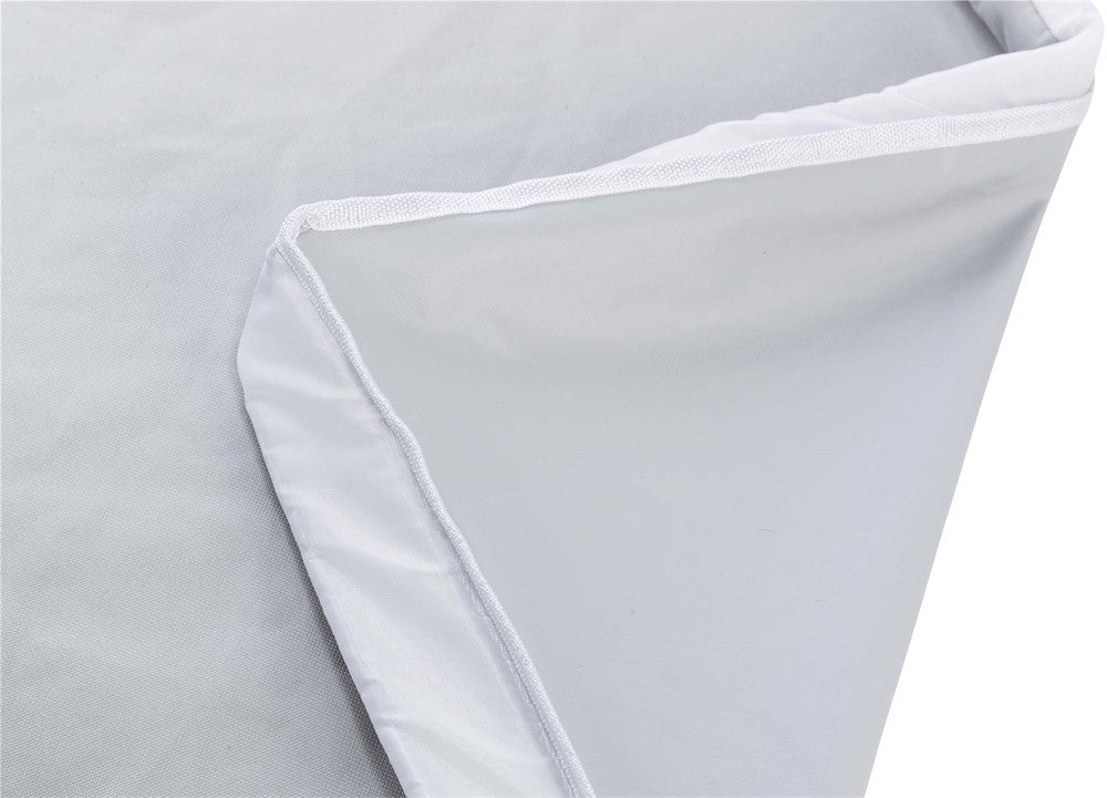 Golv för innehage, polyester, 140 × 70 cm, grå/vit