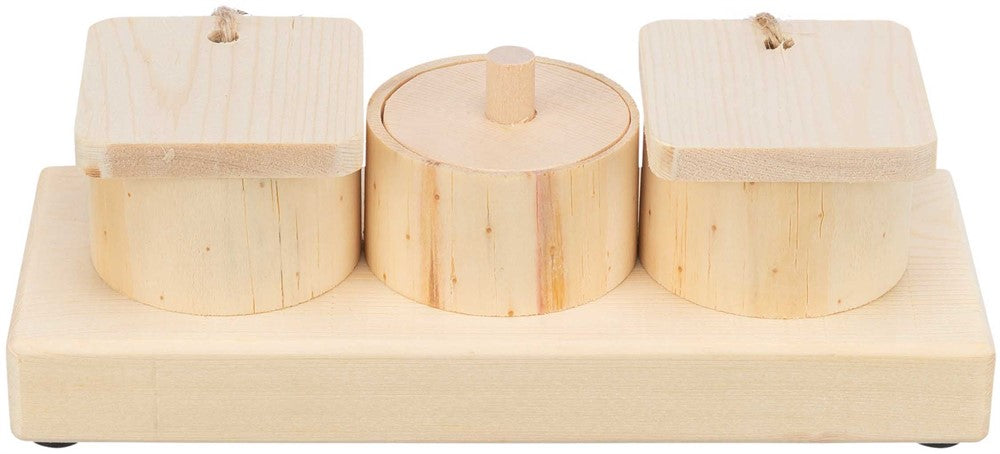 Snackskoppar, trä, 15 × 4.5 × 6 cm