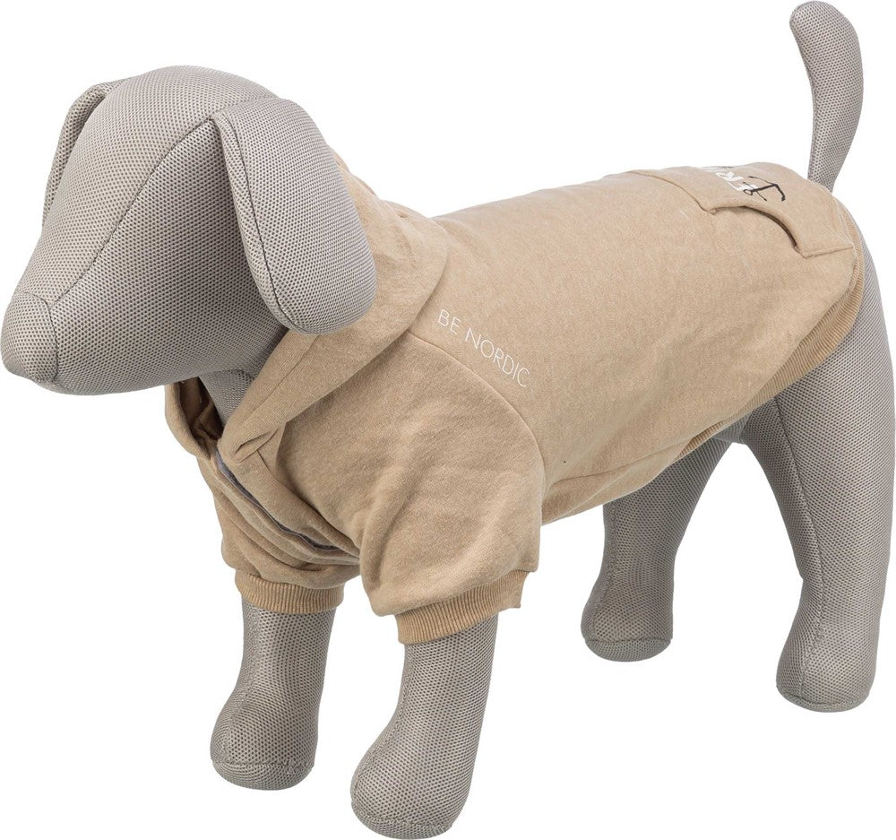 BE NORDIC hoodie Flensburg, M: 45 cm, sand