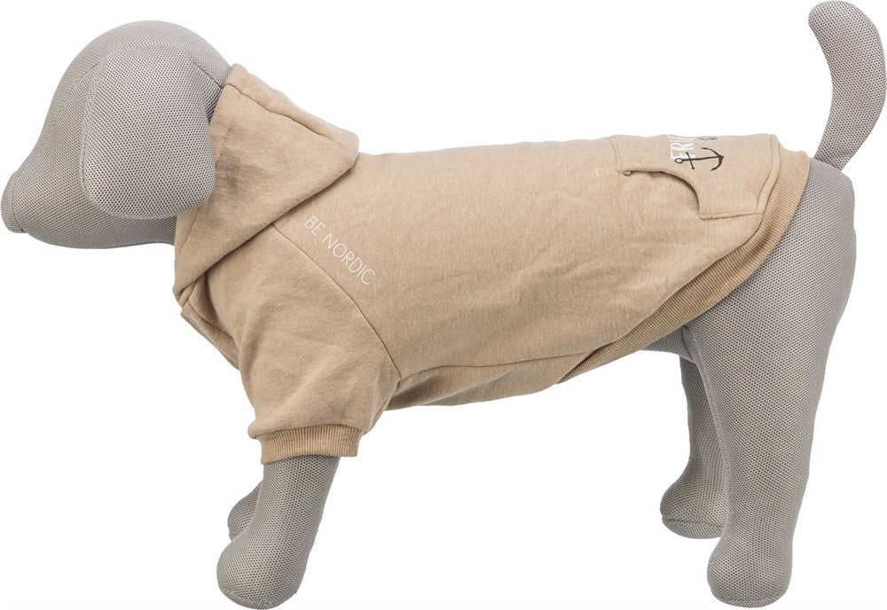 BE NORDIC hoodie Flensburg, L: 62 cm, sand