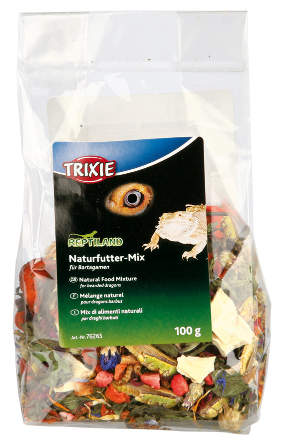 Fodermix natural för skäggagam, 100 g 3 Pack