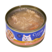 Clever Cat våtfoder med kyckling och räkor – 6 × 70 g