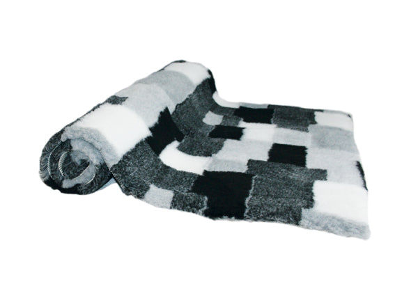 Maxifällen antiglid 150x100 cm Patch sv/grå/vit