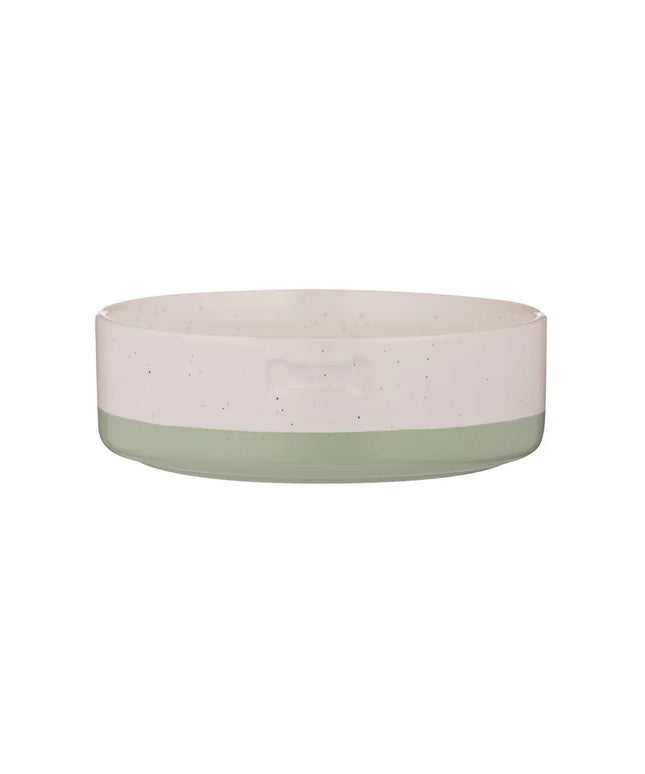 Keramikskål Dip Bone Green MC, d=180x60mm